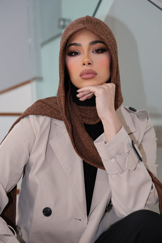Hauté Hijab Hoodie Brown
