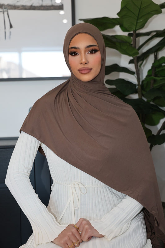 Pre Stitched Truffle Brown Jersey Set -new-