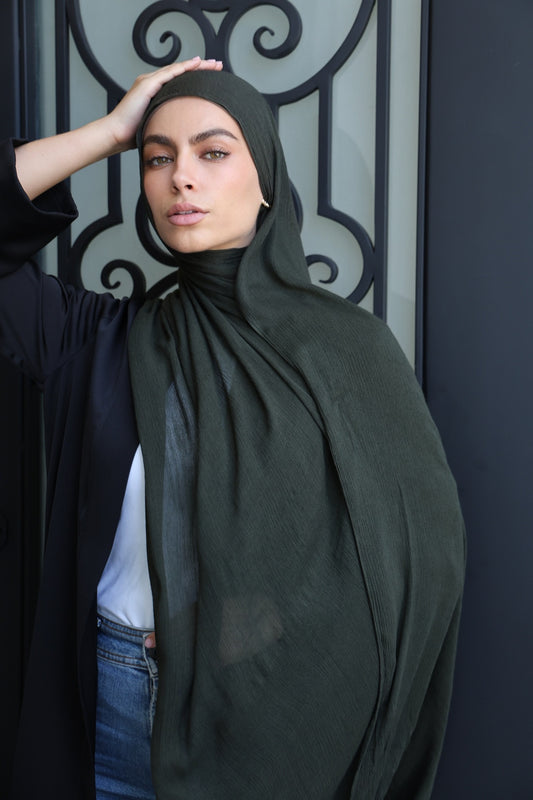 Crinkle Staple Olive