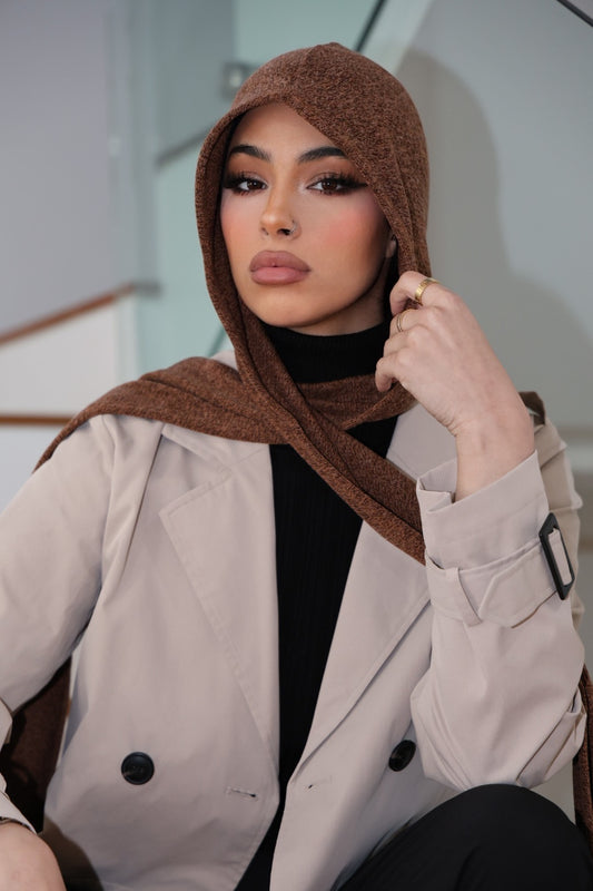 Hauté Hijab Hoodie Brown