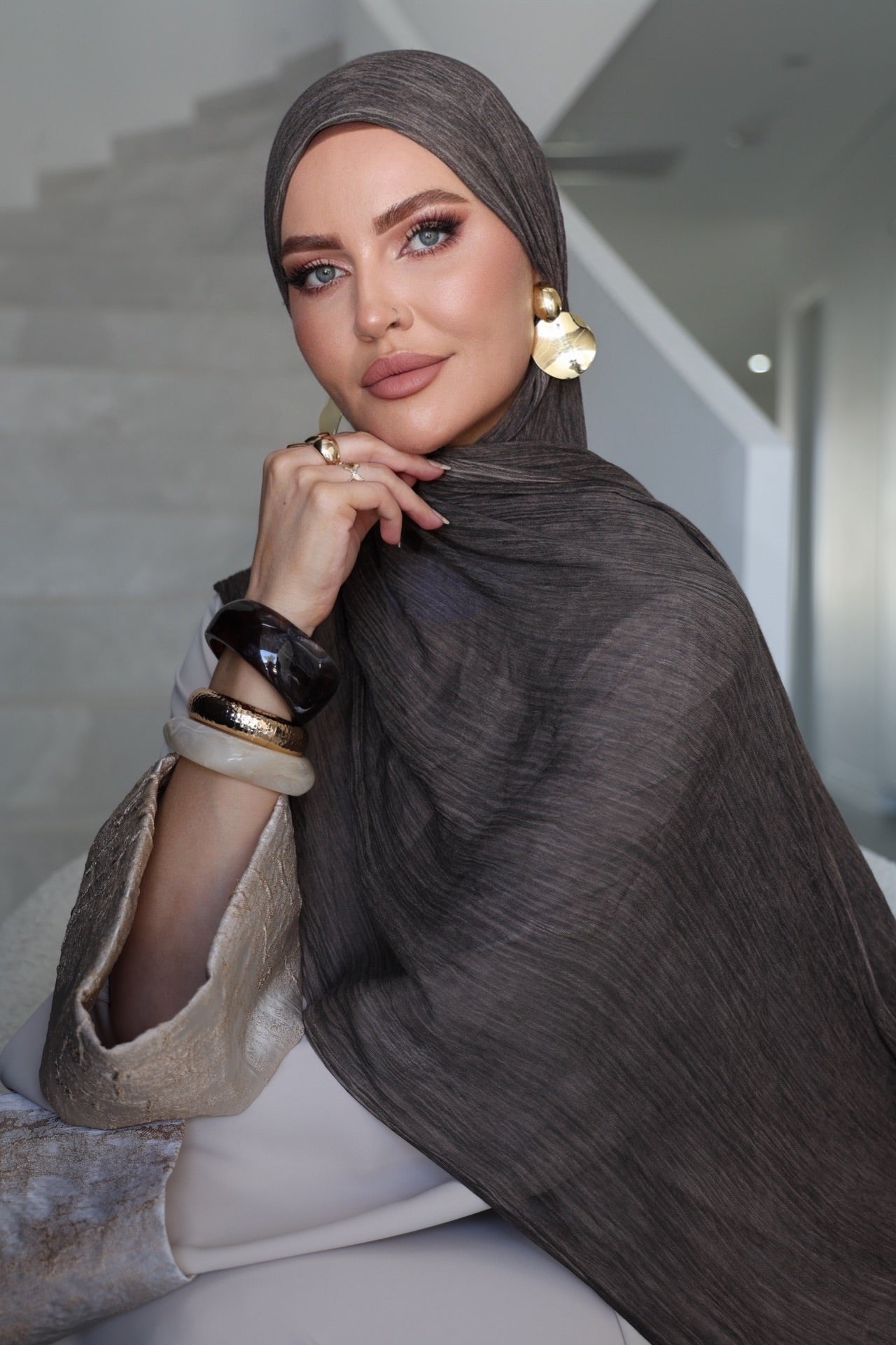 Wood Brown Textured Crinkled