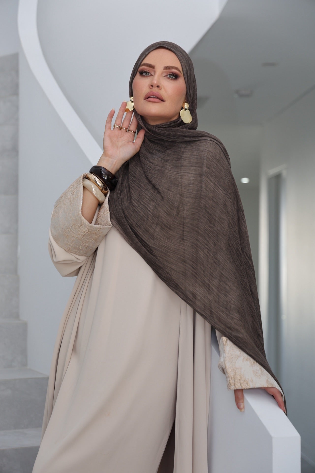 Wood Brown Textured Crinkled