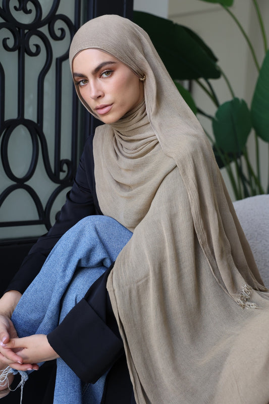 Crinkle Staple Beige