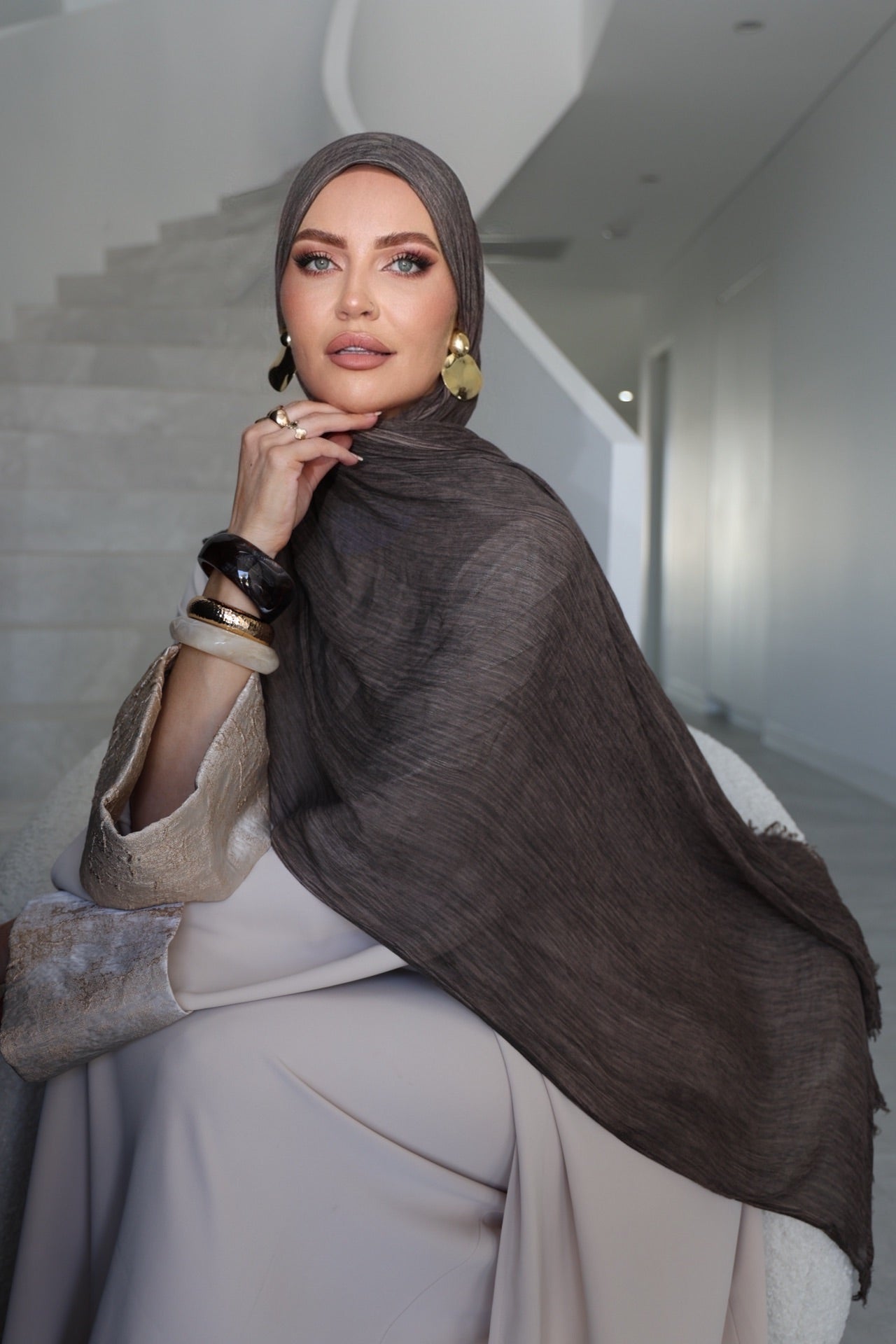 Wood Brown Textured Crinkled