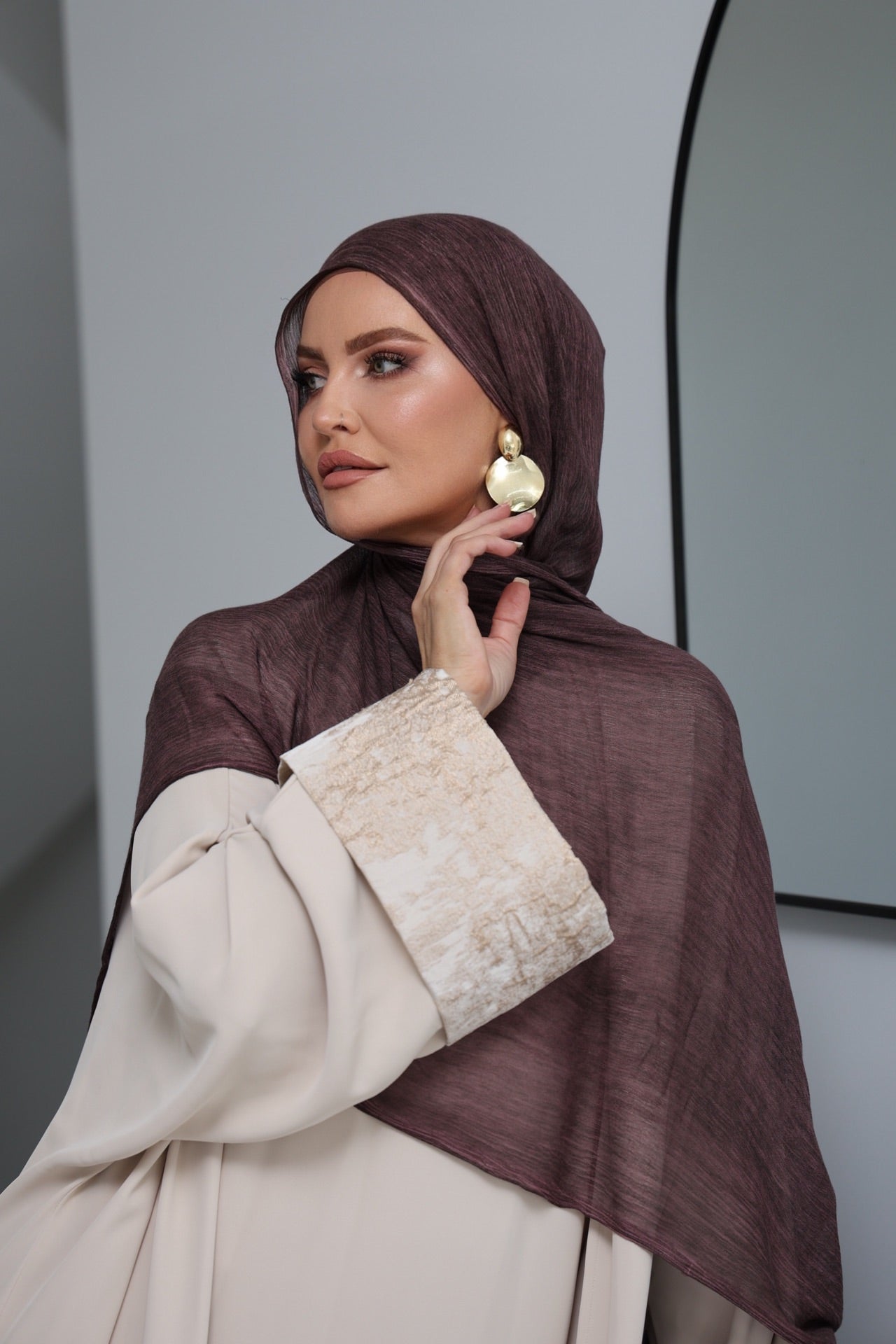 Plum Textured Crinkled