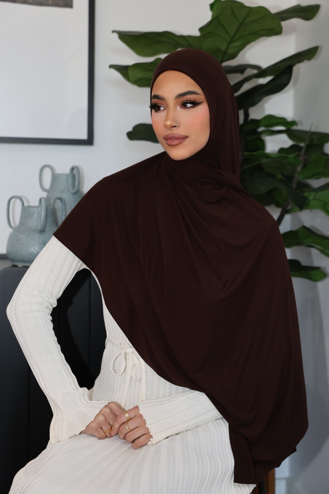 Pre Stitched Deep Brown Jersey Set -new-