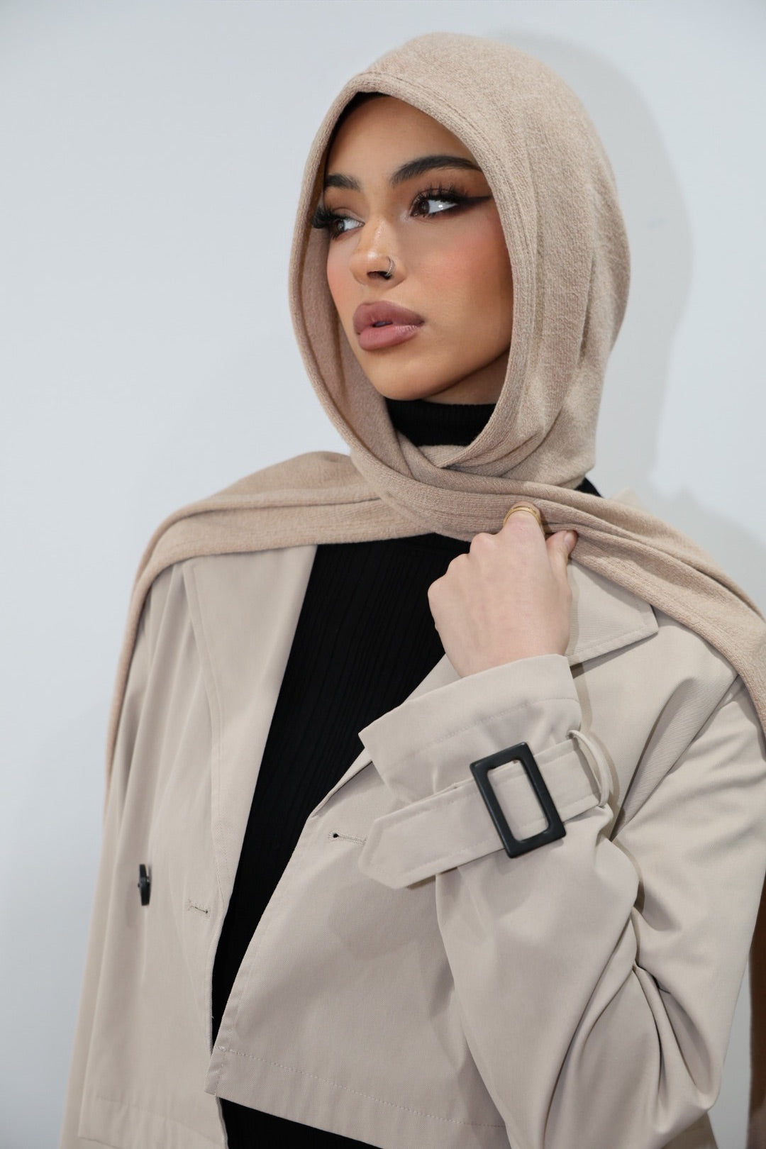 Hauté Hijab Hoodie Beige