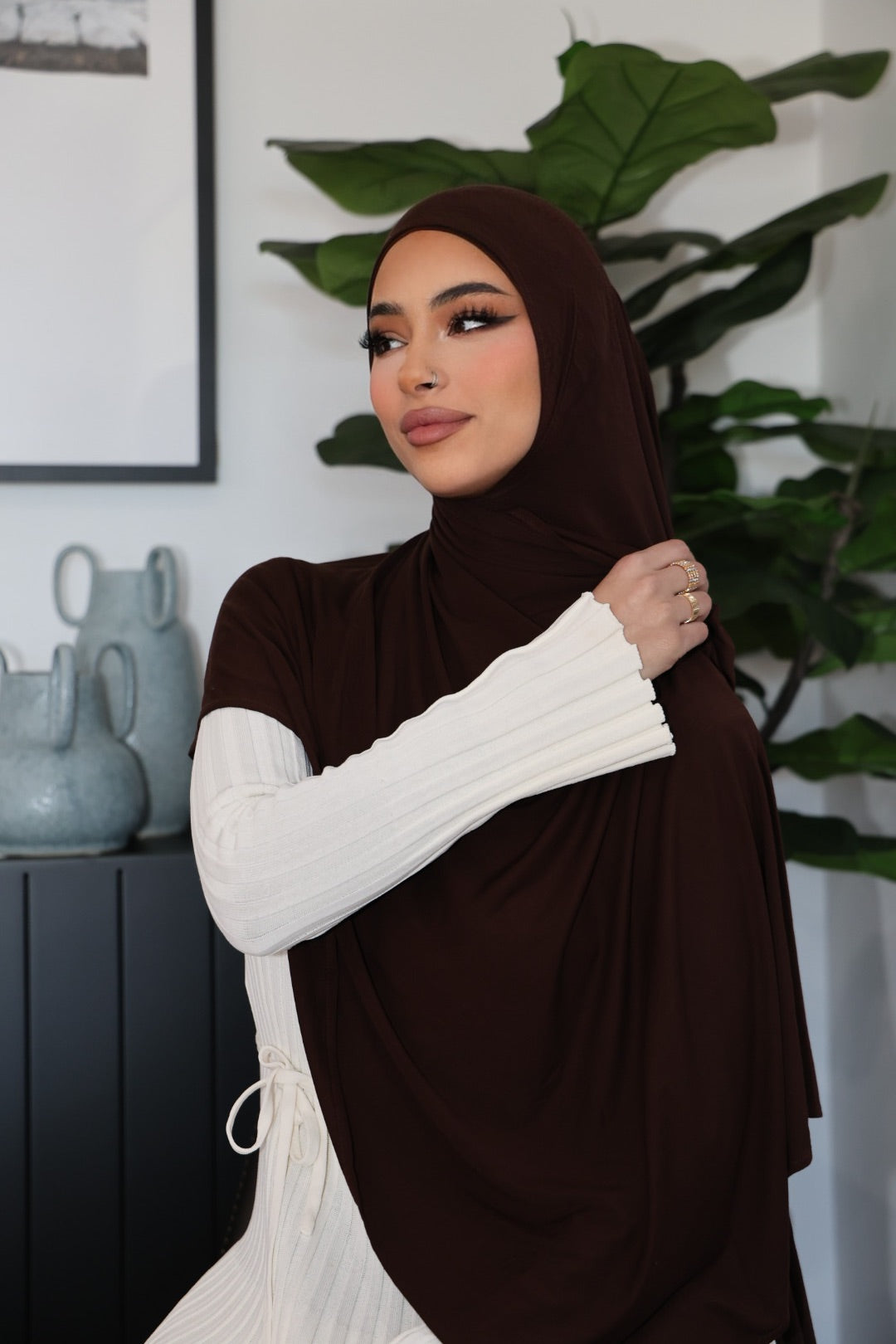 Pre Stitched Deep Brown Jersey Set -new-