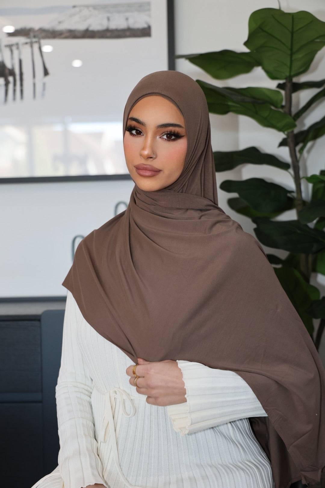 Pre Stitched Truffle Brown Jersey Set -new-