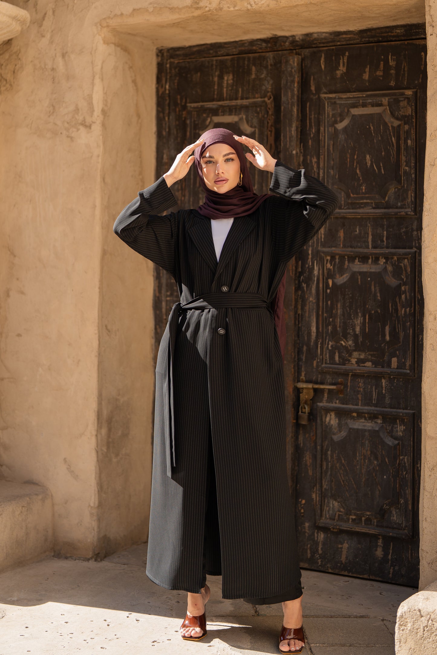 The Pinstripe Abaya
