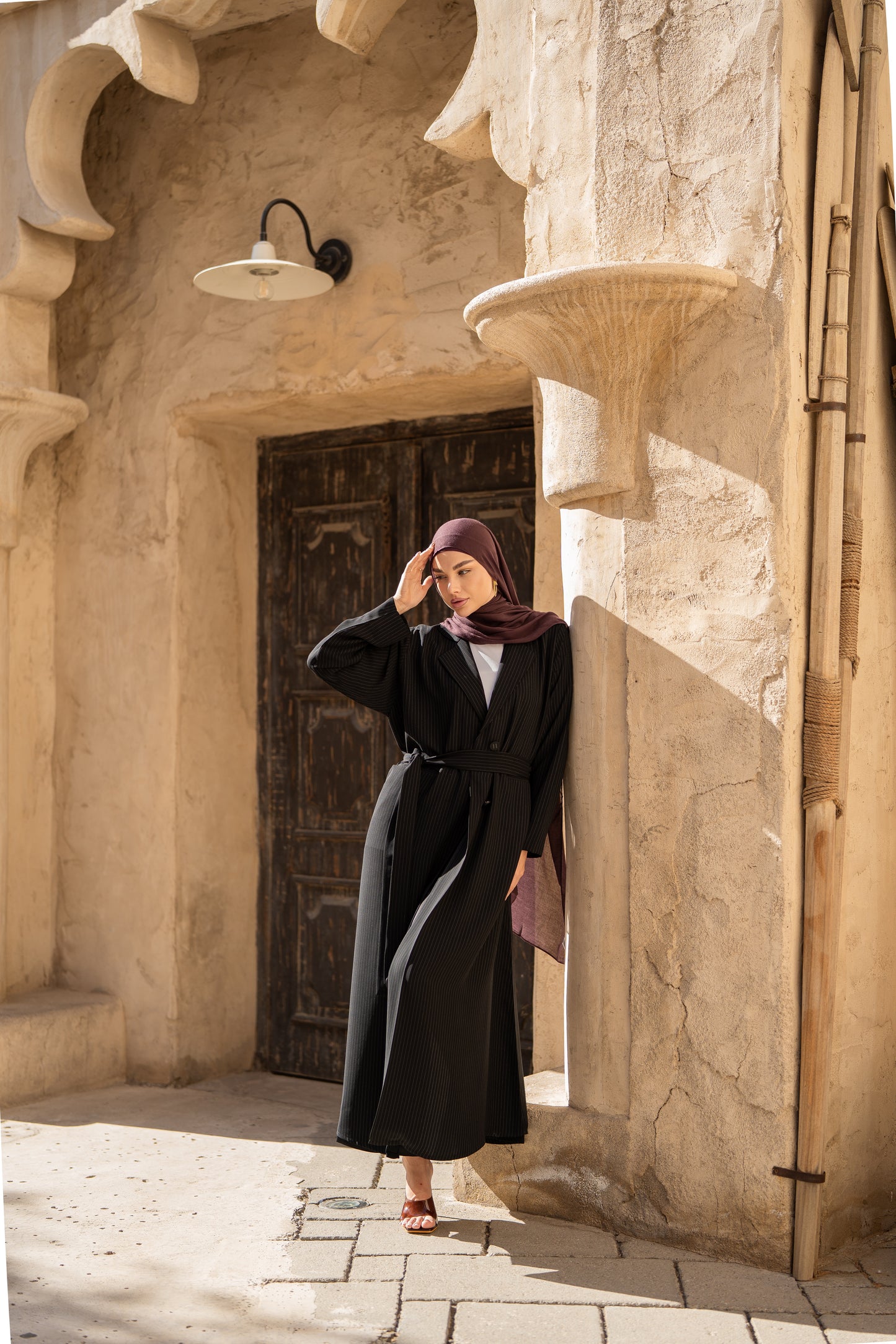 The Pinstripe Abaya